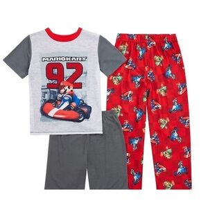 Super Mario Bros. Boys MarioKart 3-Piece Pajama Set